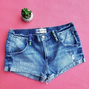 Wildfox Michelle slouchy boyfriend denim shorts